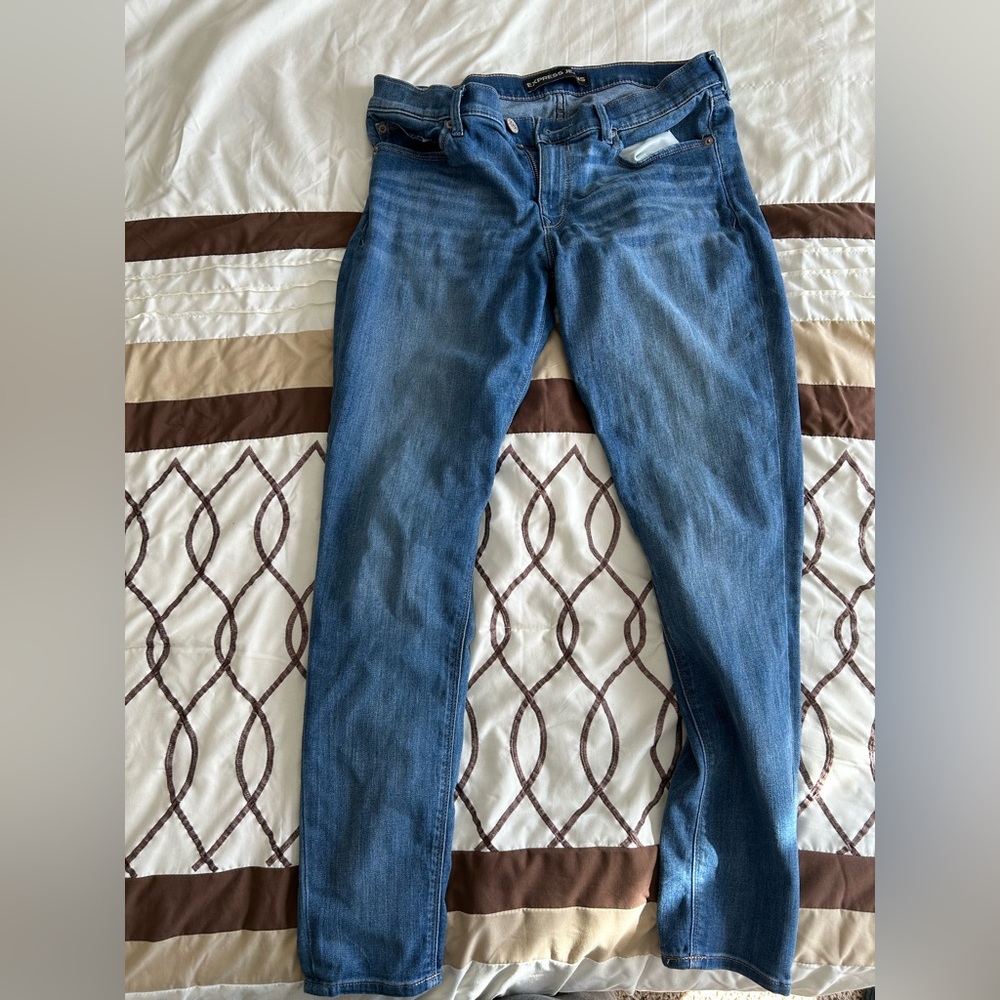 Express, 10R, lightwash, midrise jean legging